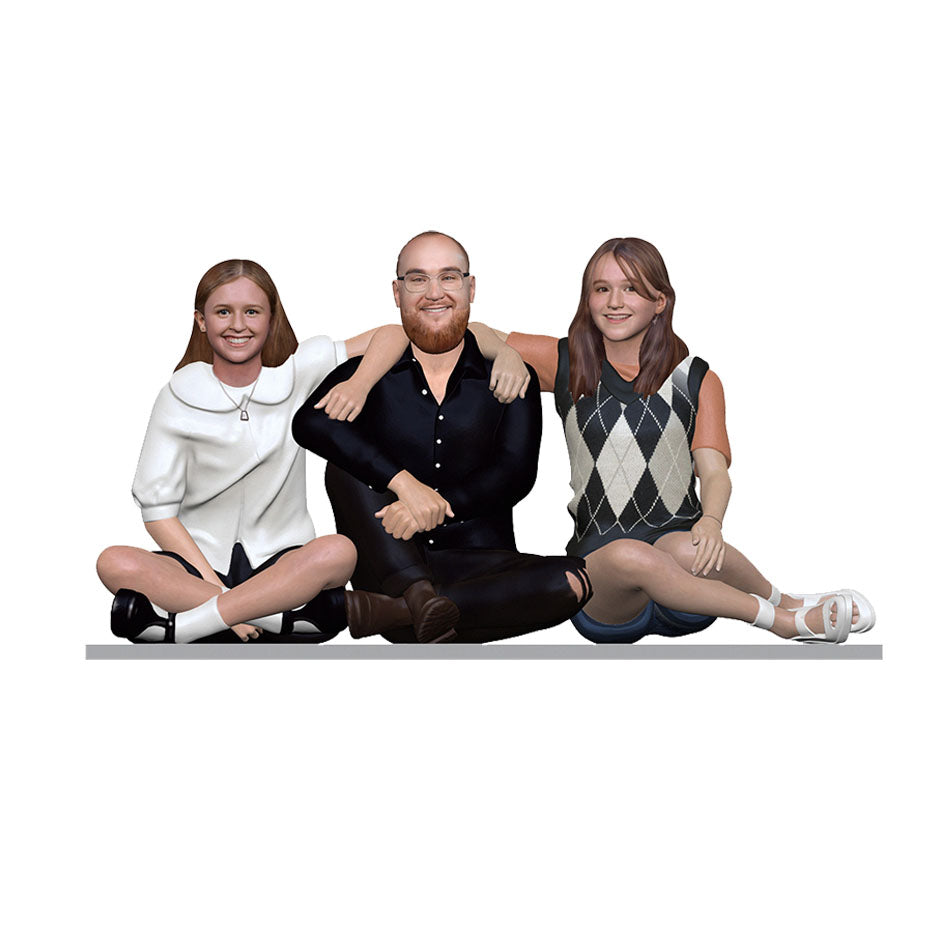 Family Figurines & Sculptures | 3d Figurines of your Family | My3dSelfie