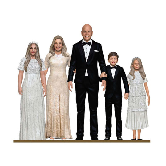 Family Figurines & Sculptures | 3d Figurines of your Family | My3dSelfie