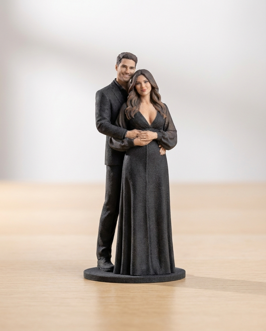 Personalized Valentine Couple Figurine – Endlessly Yours (Face Only)