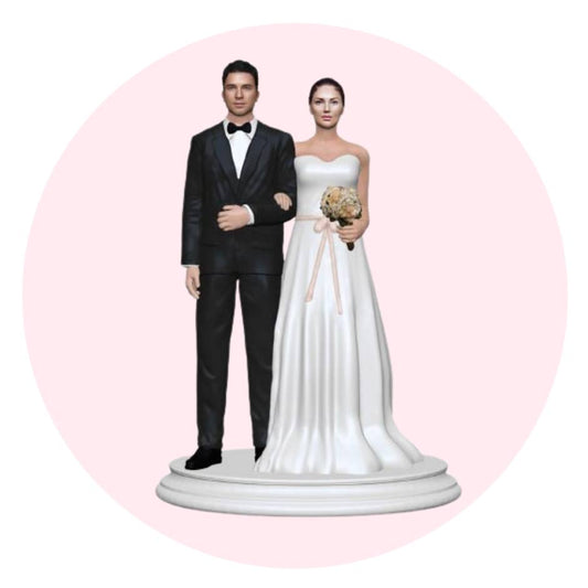 Custom Wedding Cake Topper Figurines | Cake Topper Figurines | My3dSelfie