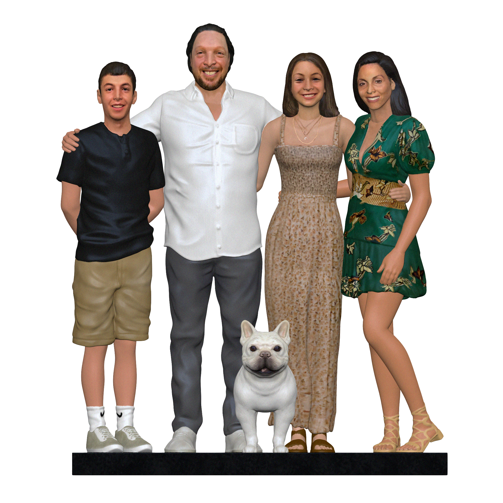 Family Figurines & Sculptures | 3d Figurines of your Family | My3dSelfie