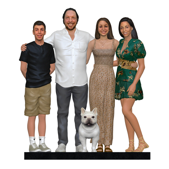 Family Figurines & Sculptures | 3d Figurines of your Family | My3dSelfie