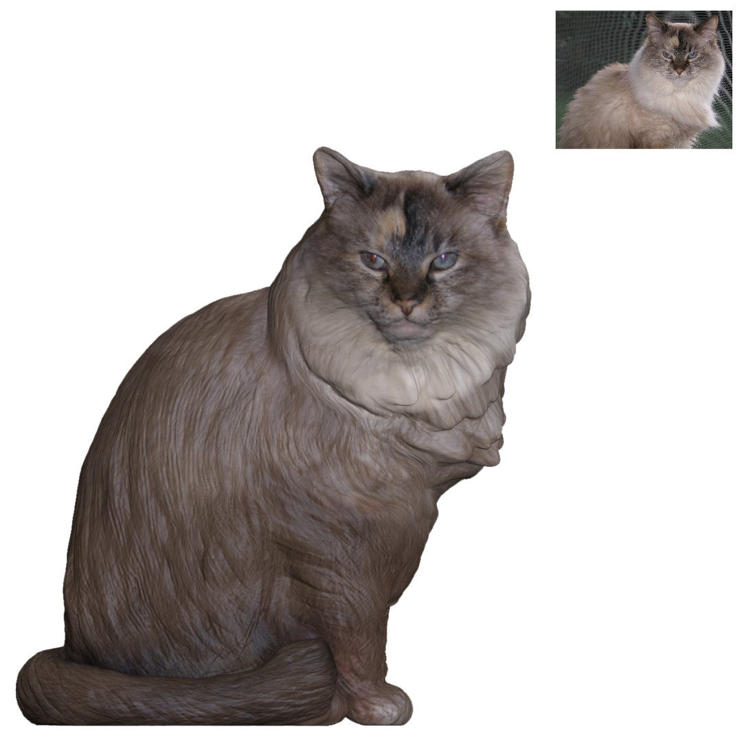 Make custom Cat Figurines from photos | Personalized Cat Figurines | My3dSelfie