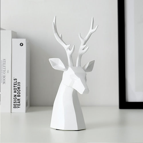 White deer tabletop figurine