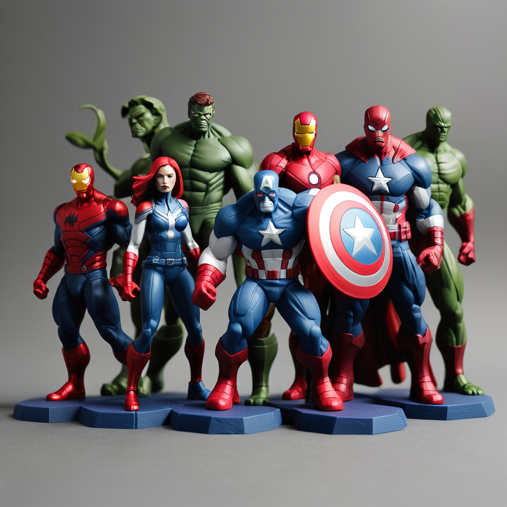 3D Printed Action Figurines
