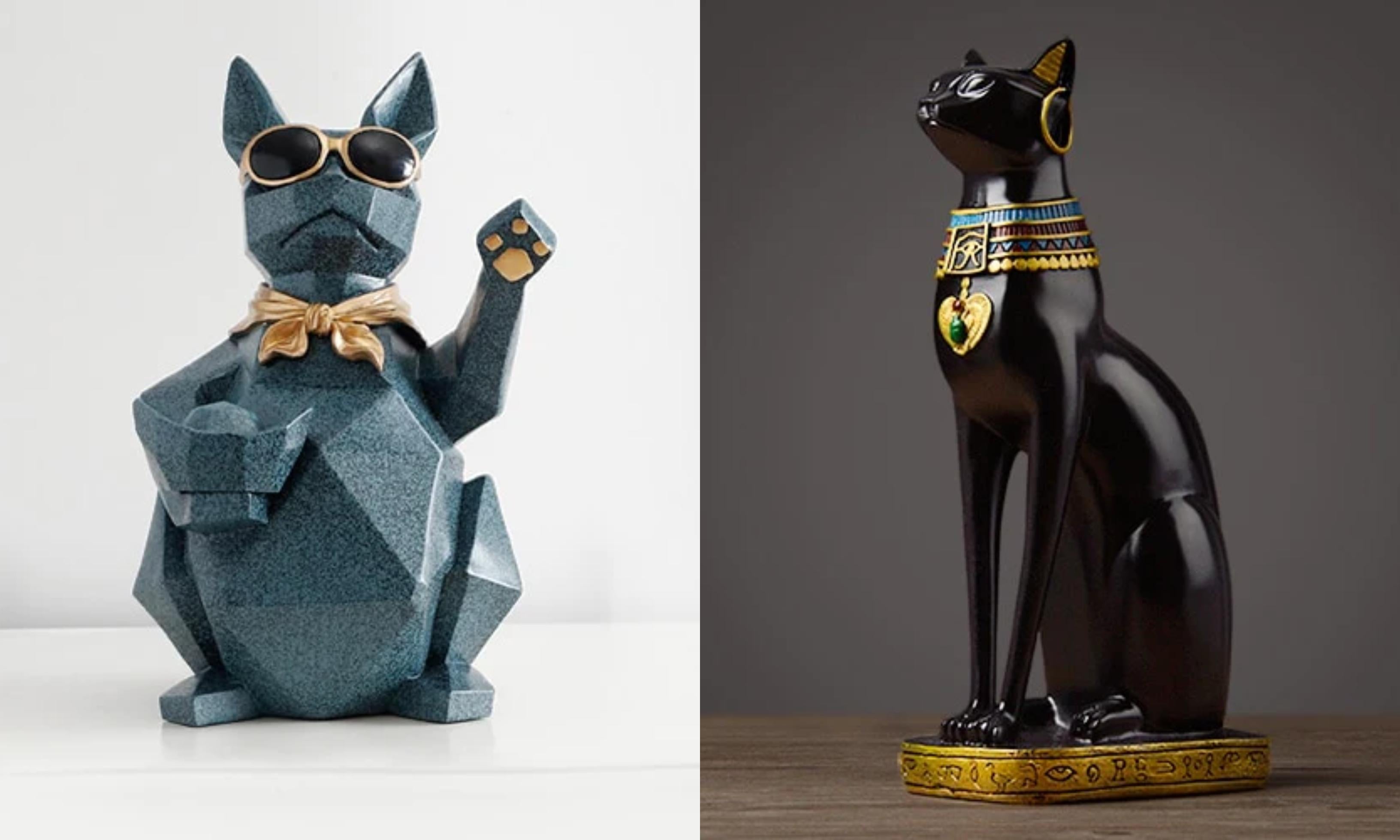 Cat figurines for home decor