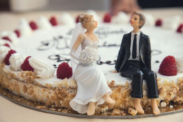 A wedding cake topper that reflects you