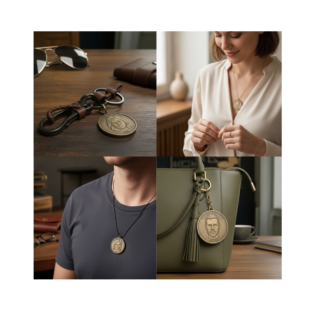 COINME - Custom 3D Portrait Coin Crafted from Photo