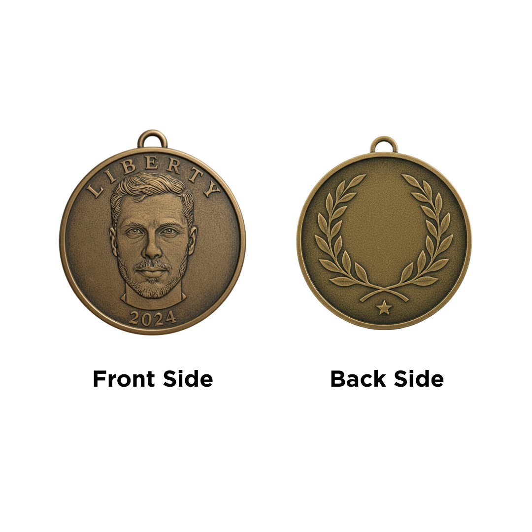 COINME - Custom 3D Portrait Coin Crafted from Photo