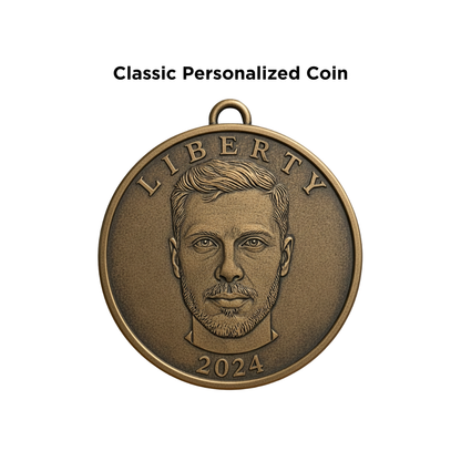 COINME - Custom 3D Portrait Coin Crafted from Photo
