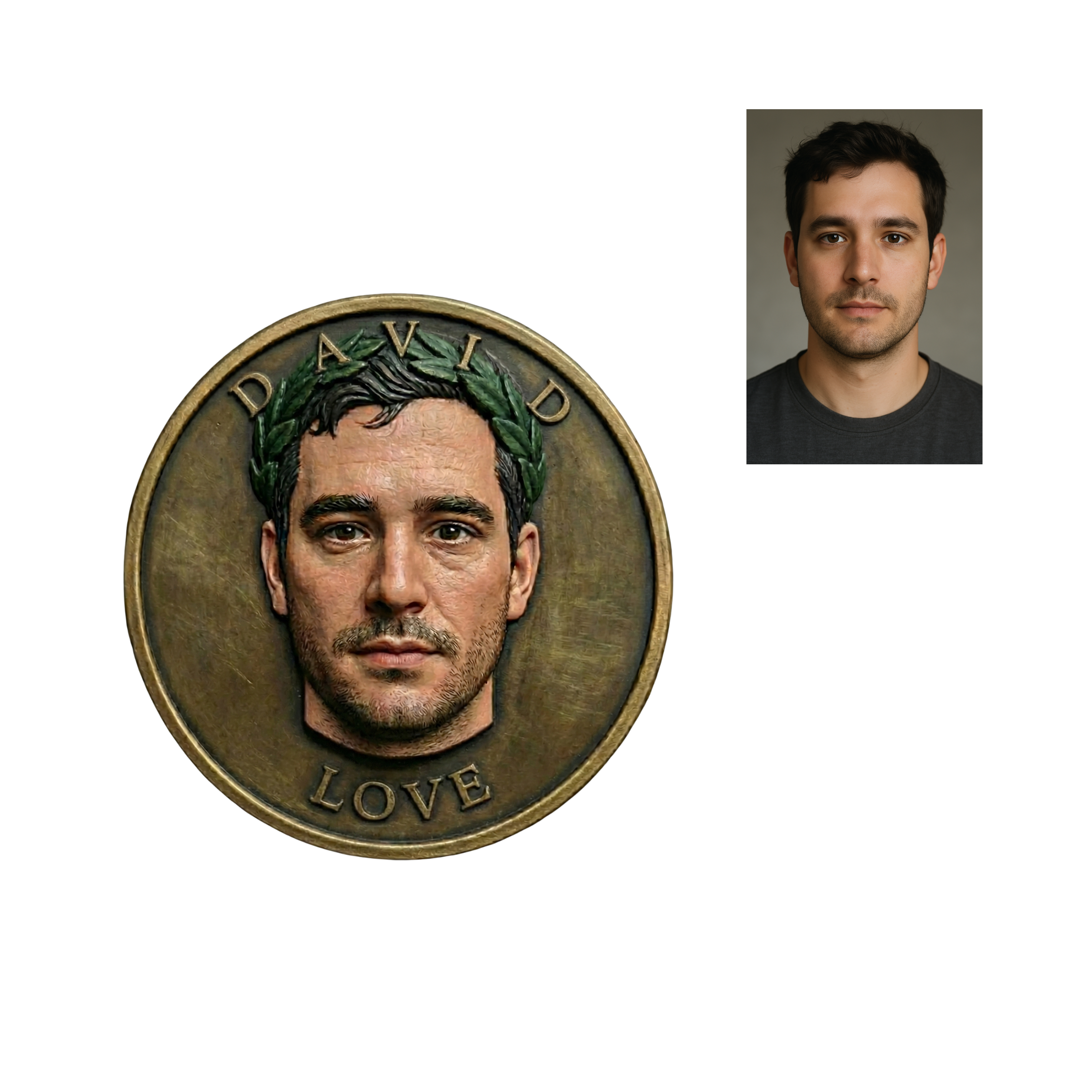COINME - Custom 3D Portrait Coin Crafted from Photo
