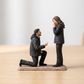 Personalized Proposal Couple Figurine – Will You Marry Me (Face Only)