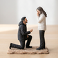 Personalized Proposal Couple Figurine – Will You Marry Me (Face Only)