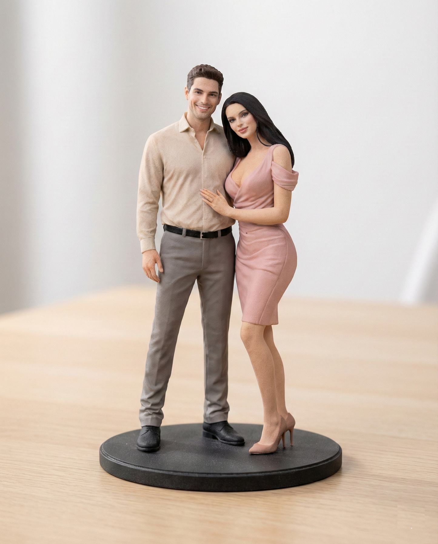 Personalized Valentine Couple Figurine – Made for Each Other (Face Only)