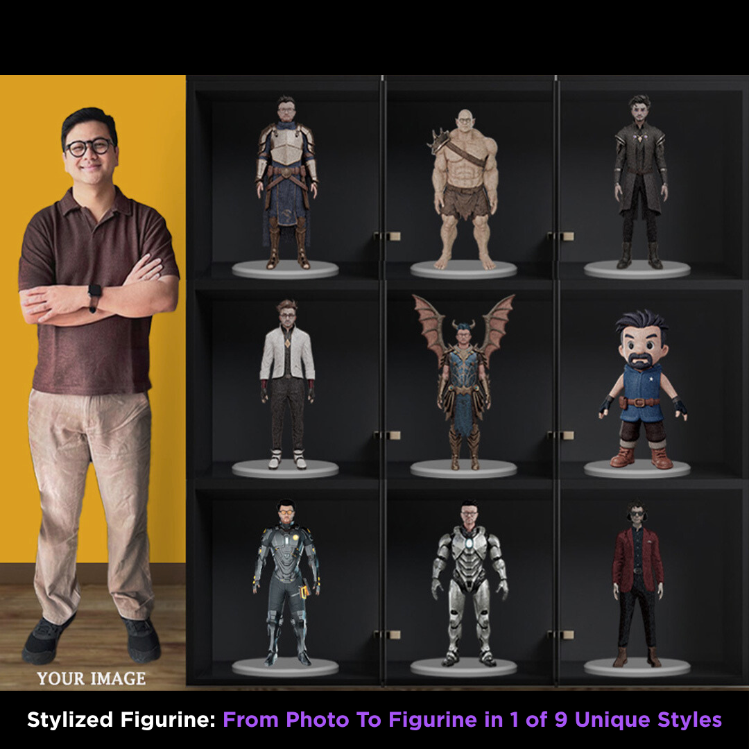 PHYGITAL: Custom Avatars + Matching 3D Printed Figurine