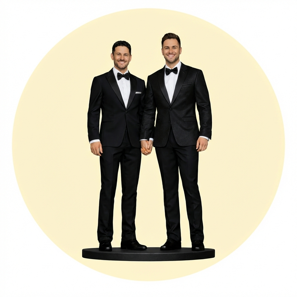 Personalized Valentine Couple Figurine – Better Together (Face Only)