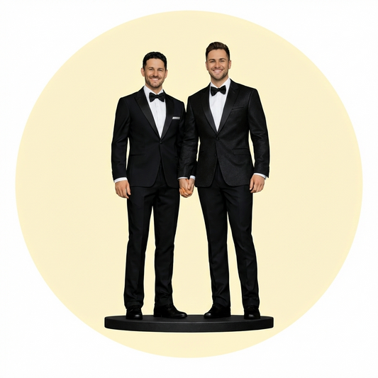Personalized Valentine Couple Figurine – Better Together (Face Only)