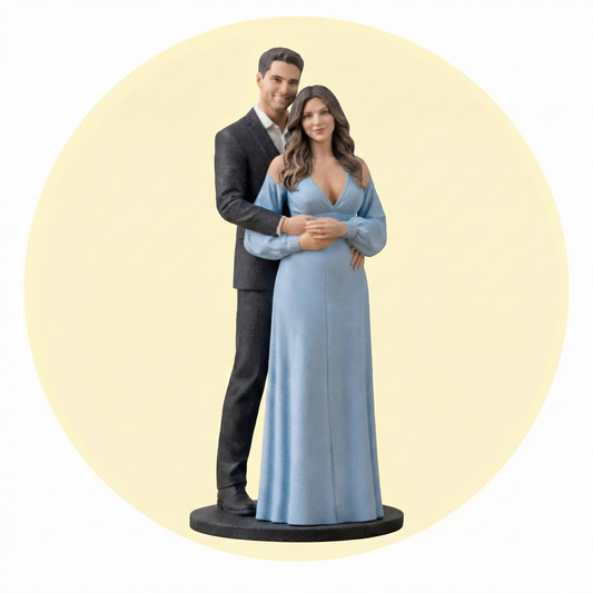 Personalized Valentine Couple Figurine – Endlessly Yours (Face Only)