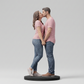Valentine’s Couple Kiss Figurine from Photo (Face Only)