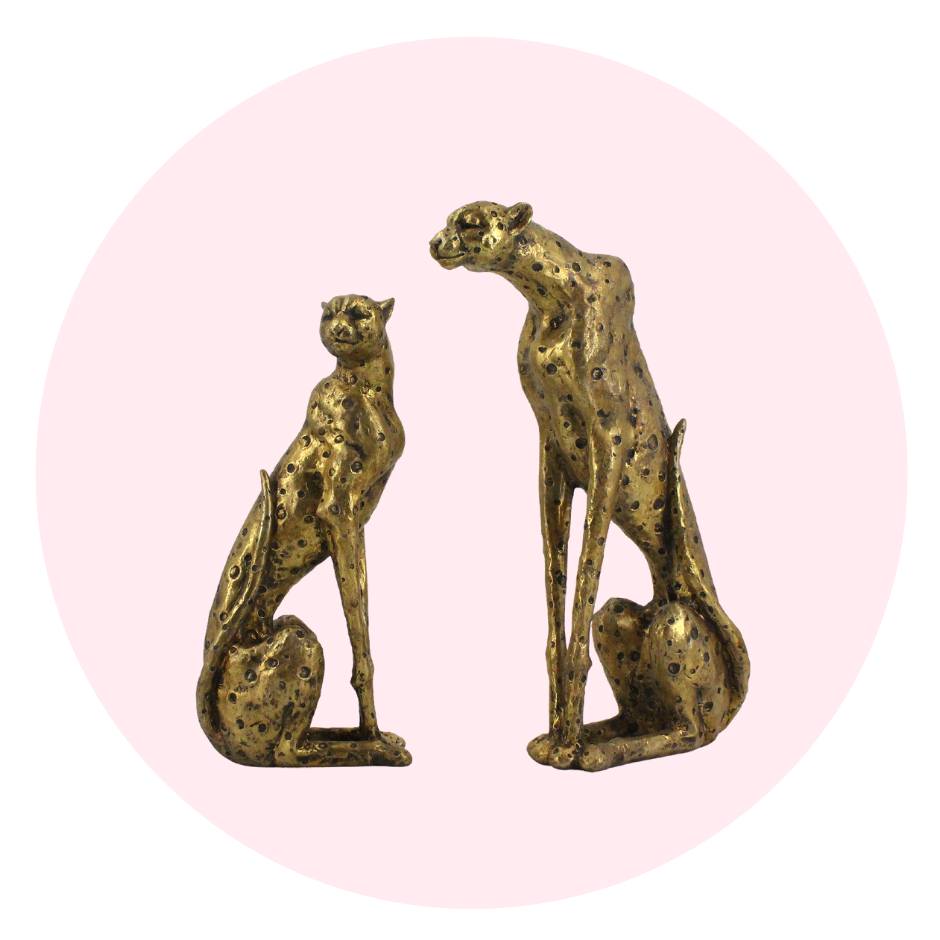 Leopard figurine - duo 