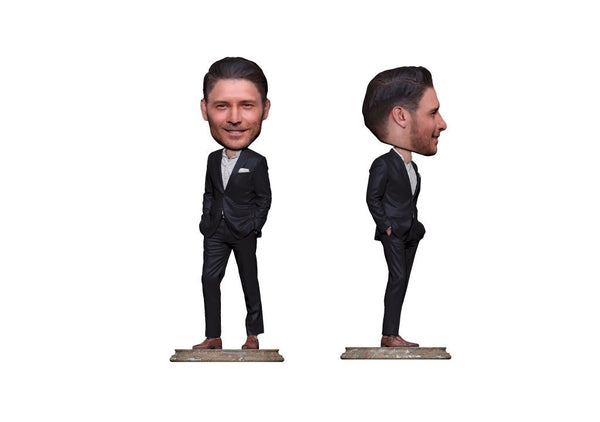 Personalised Bobble head - Business man variant