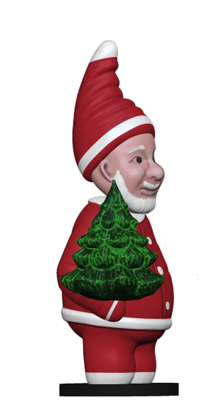 Christmas Elf Santa Claus Figurine
