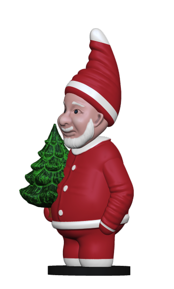 Christmas Elf Santa Claus Figurine