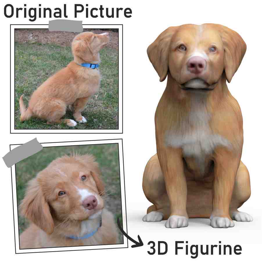 Custom dog figurine from photos.