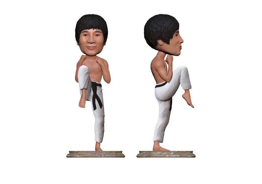 Personalised Bobble head - Martial artist variant