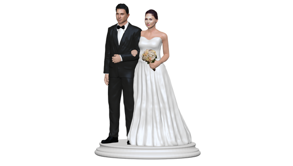  Quirkaboo 3D Single Man Personalized Miniature Cake Topper(9  Inches, Sitting Position Without Accessories) : Grocery & Gourmet Food