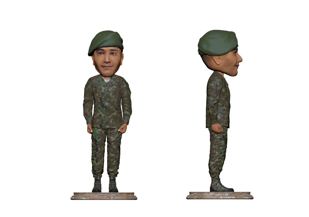 Personalised Bobble head - Army general variant