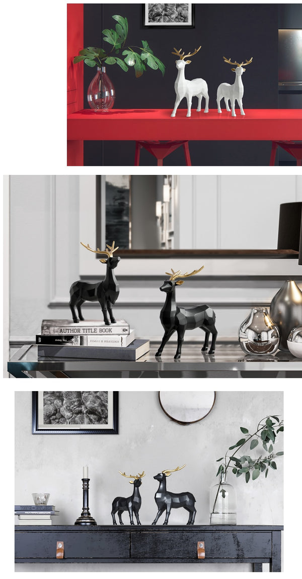 collection of deer figurine photos