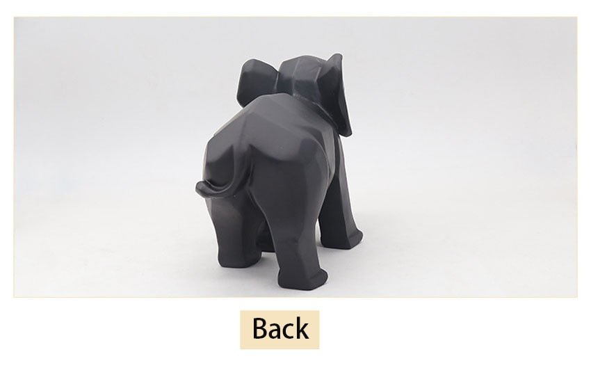Black Elephant Figurines