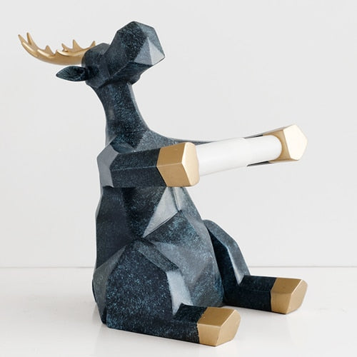 Black Elephant figurine craft role holder.