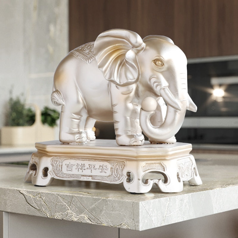Where to place elephant statues in a home?