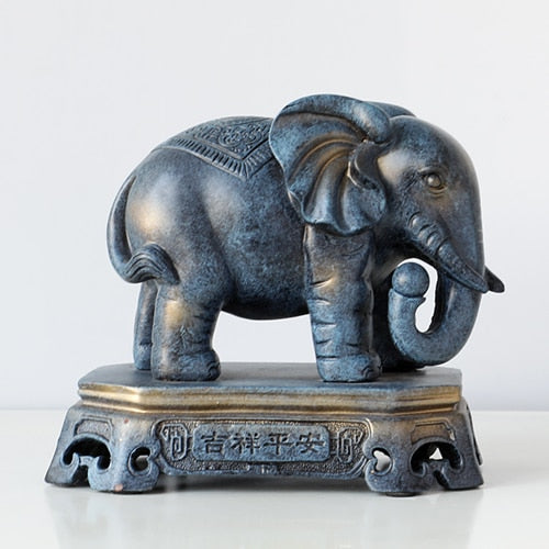 black elephant statue