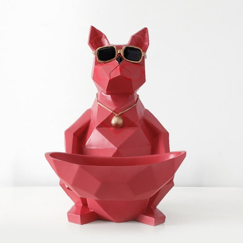 Red Cat storage figurine