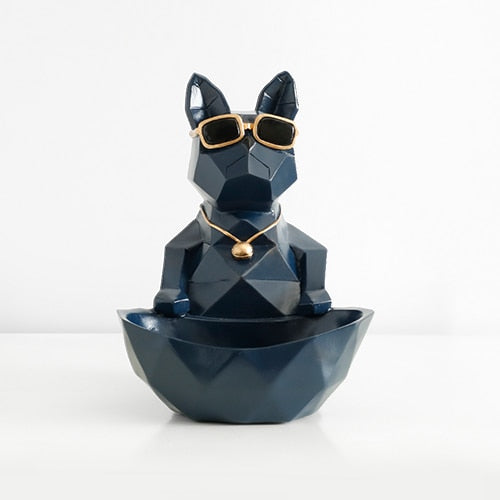 Black cat figurine with storage