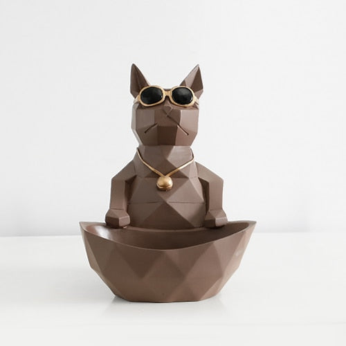 Brown Cat figurine with storage