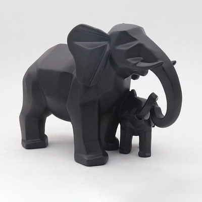Black Elephant Figurine