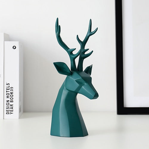 Green Deer tabletop figurine