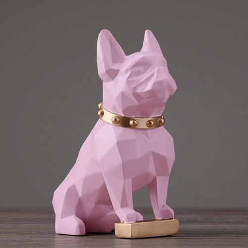 Pug statue Pink - Right