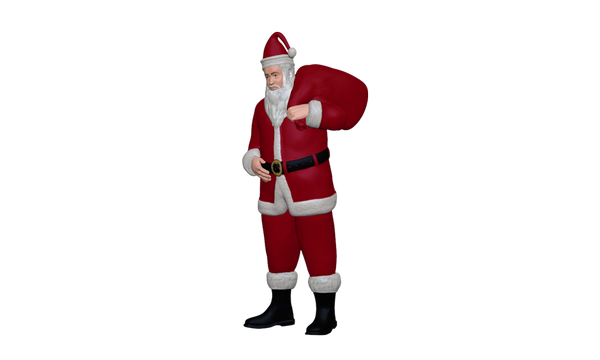 Santa Claus with bag Figurine